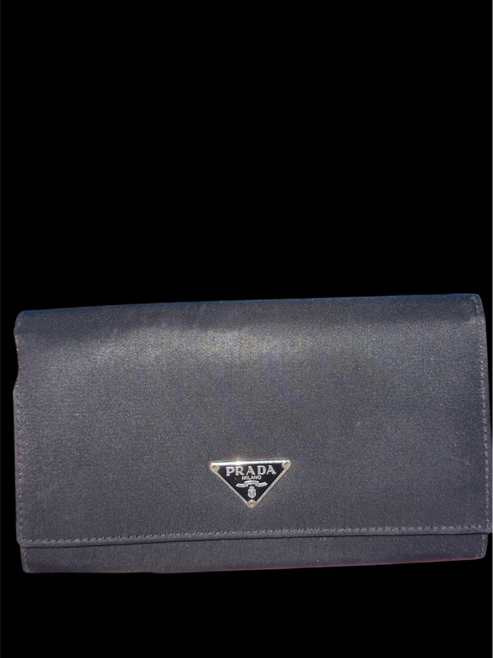 Prada Black Tessuto Nylon Wallet - Black
